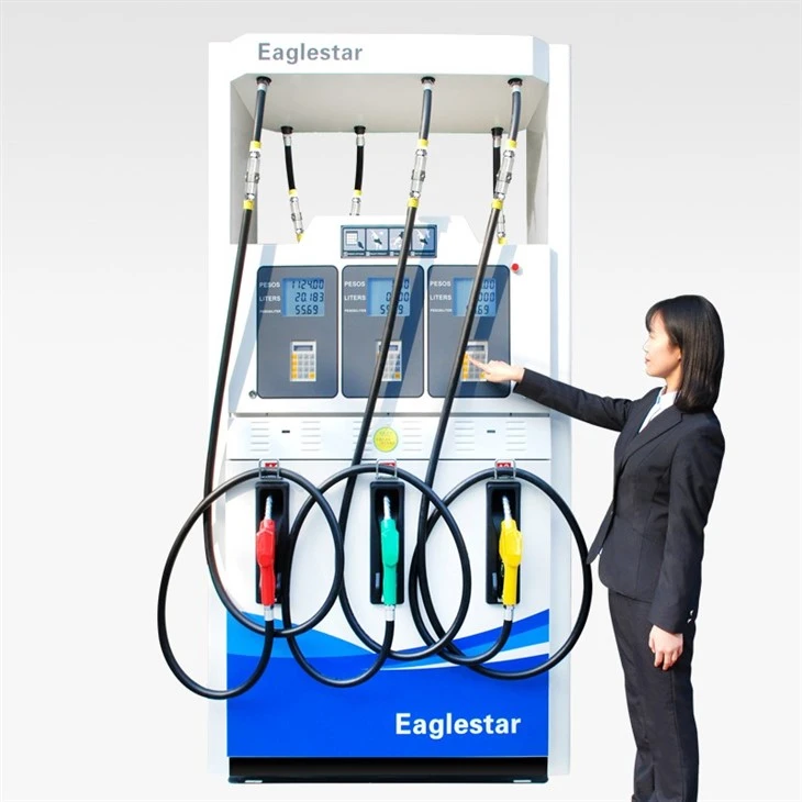Gasoline Pump Machine At Gas Stations 4 Nozzles Petrol Fuel Dispenser